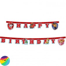 Napis Happy Birthday Paw Patrol